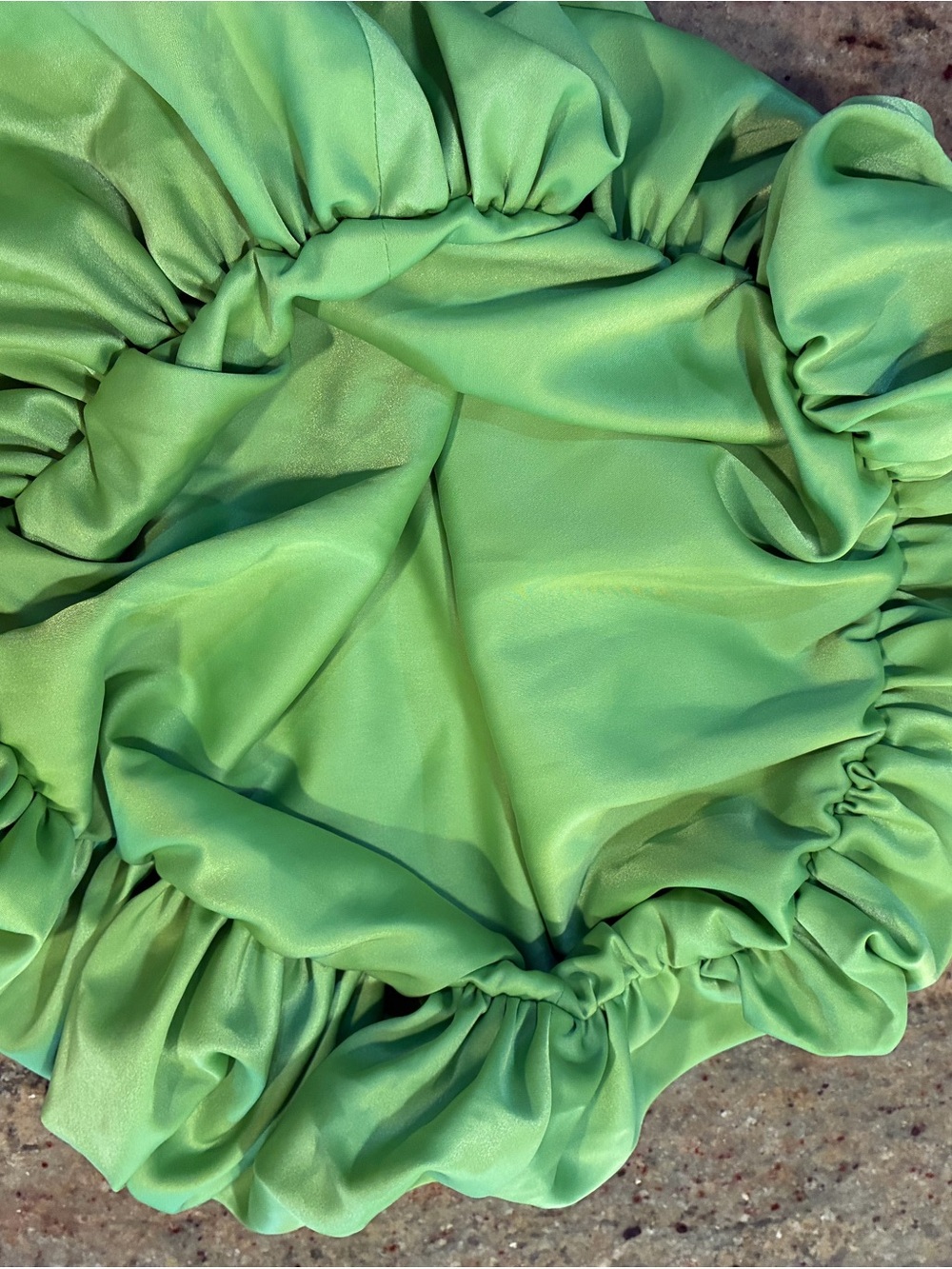 Fashion Nova lime green Gemma Satin Halter Top, Size: XS - Picture 8 of 10